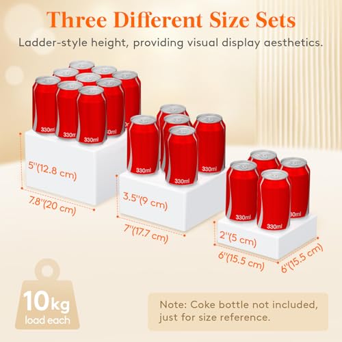 Lifewit 6 7 78 Buffet Risers Set of 3 Black