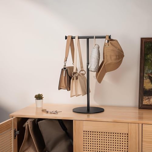 niffgaff 2 Pack T Bar Purse Display Stand Black