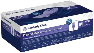 Halyard KC500 Purple Nitrile Exam Gloves - 1000 Each Case