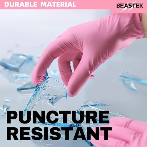Beastek Nitrile Exam Gloves 100 Pcs Powder-Free Latex-Free