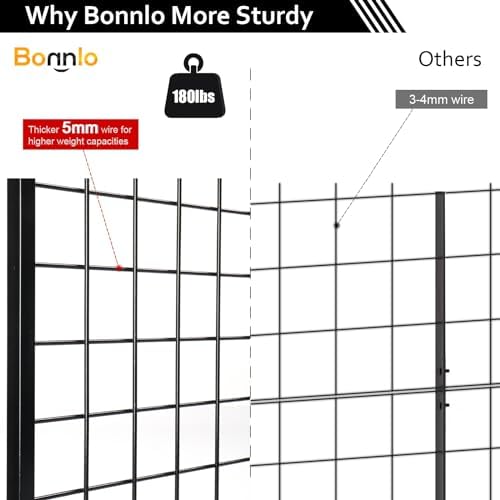 Bonnlo 2 x 6 Detachable Gridwall for Easy Transport