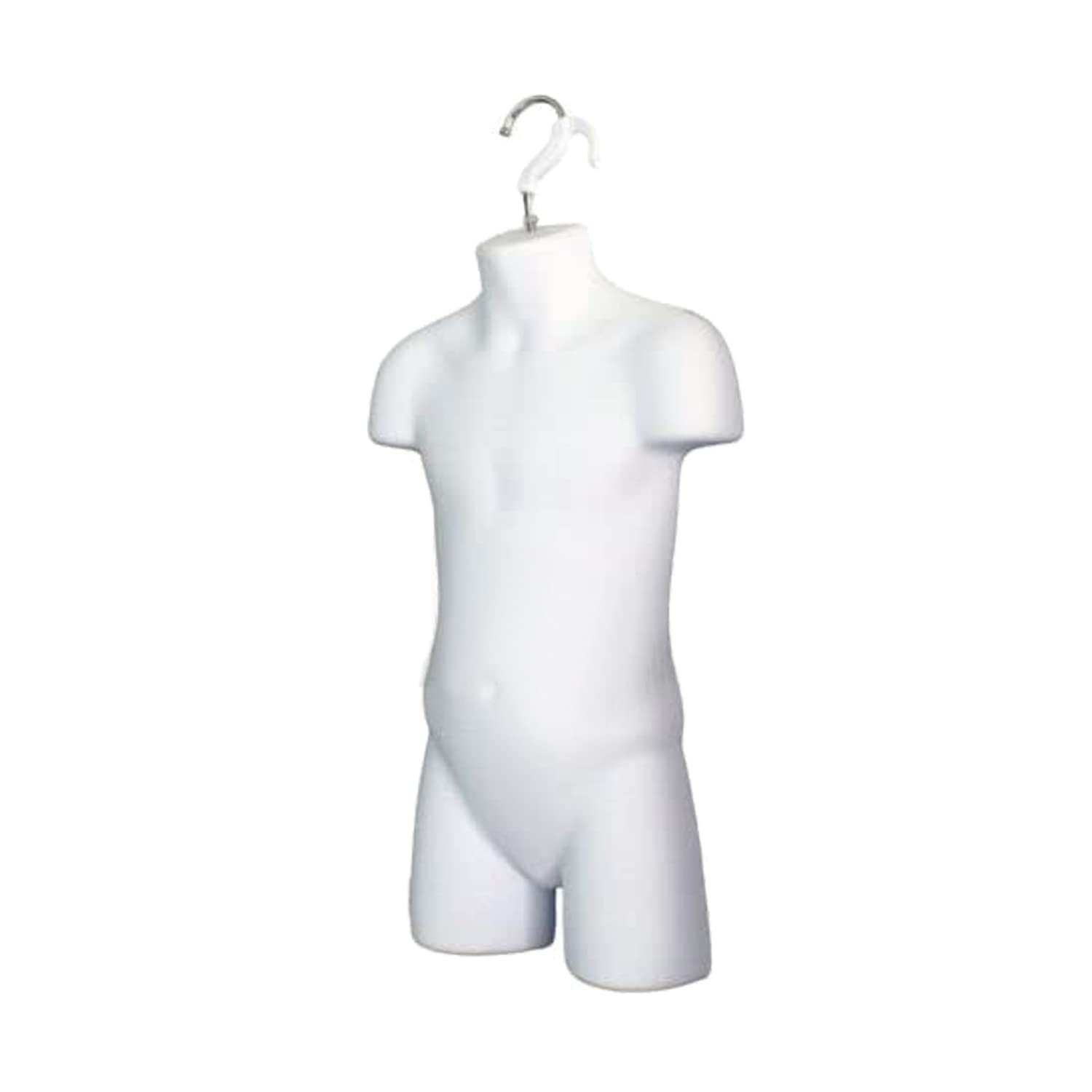 DisplayTown Child Mannequin Torso with Metal Stand for Tshirt Display