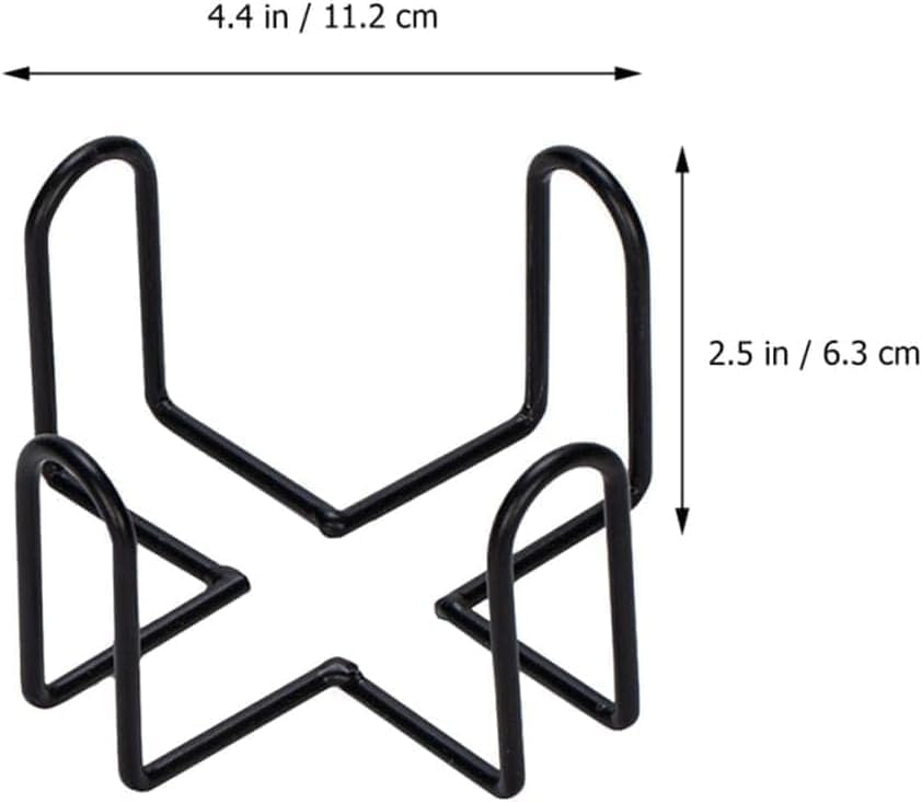 Black Iron Coaster Holder Metal Storage Rack