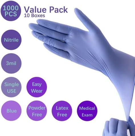 DrGreenPanda Nitrile Food Safe Gloves 3Mil Latex Free