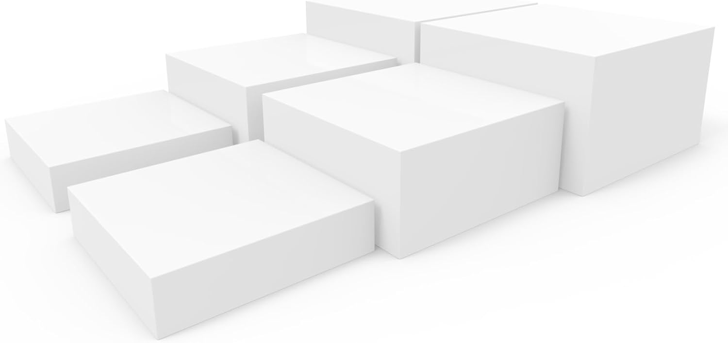 Laumffon Acrylic Cube Buffet Risers 6Pcs