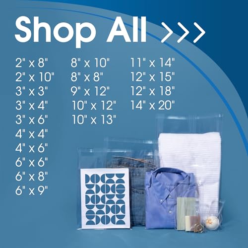 Spartan Industrial 5 X 7 Clear Self-Seal Cello Bags