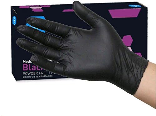 MedPride Black Nitrile Exam Gloves X-Large 100 Pack