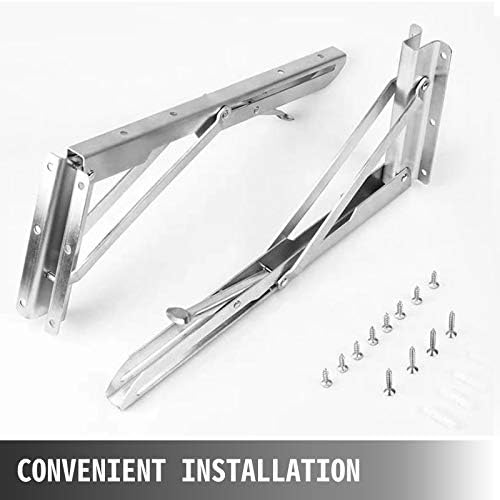 Happybuy Concession Shelf 708 x 114 Inch Stainless Steel Frame