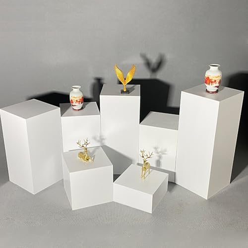 ZDMEI Cube Display Pedestal Stand 200KG Load White 40x100cm