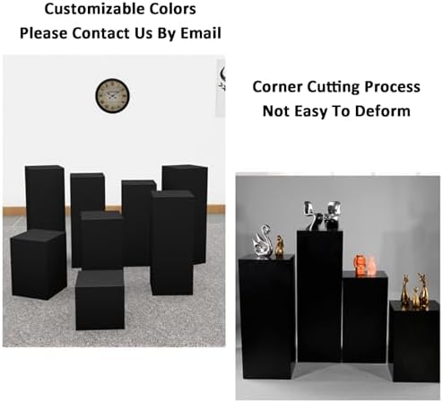 ZDMEI Cube Display Pedestal Stand 200KG Load White 40x100cm
