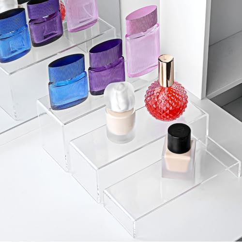 6 Pack Clear Acrylic Display Stands for Cupcakes Perfumes Toys Jewelry and More
