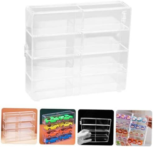 2pcs Display Case Stand for Collectibles and Car Models
