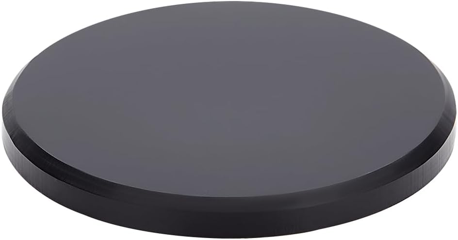 BENECREAT Acrylic Display Base 4x06 Inch Round Beveled Stand for Jewelry Crafts