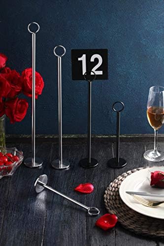 New Star Foodservice 23336 Ring Clip Table Number Holder Set of 12