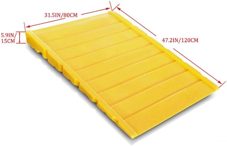 Spill Containment Platform with Display Pedestal Yellow 1 Piece