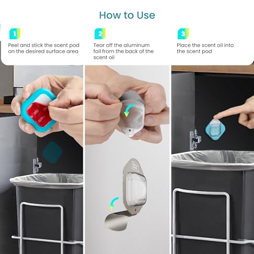 CleanAura Air Freshener Scent Pod Kitchen Kit with Cherry Blossom Scent