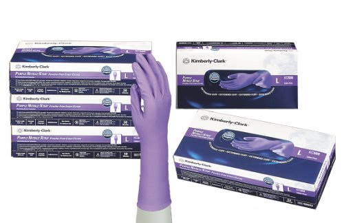 Kimberly-Clark Purple Nitrile Xtra Exam Gloves Large Bx50