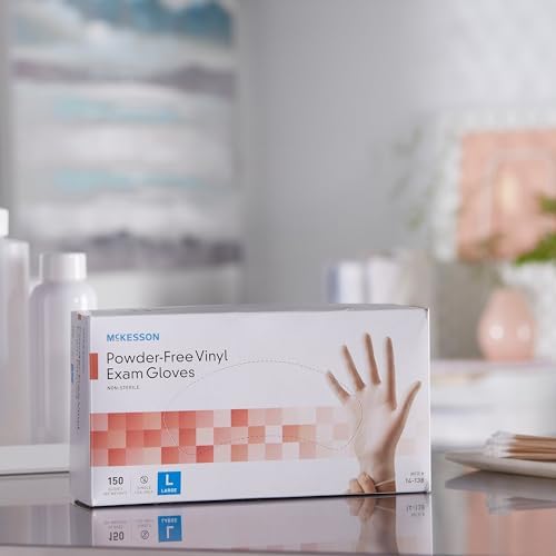 McKesson Vinyl Exam Gloves Large 1500 Total