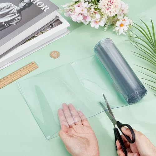 BENECREAT 673 Feet Clear PVC Door Curtain for Basement Stable Pet House