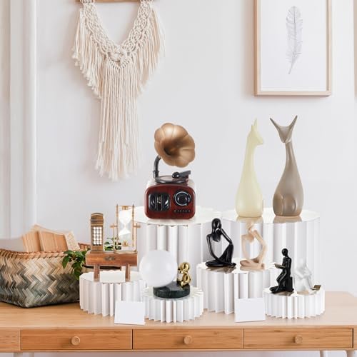 Marsui 8pcs Foldable Acrylic Buffet Risers for Dessert Tables and Party Decorations