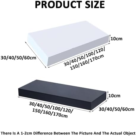 Heavy Duty Rectangular Display Stand 150x50x10cm Black