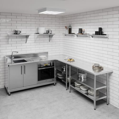 AmGood 6 x 24 Stainless Steel Wall Shelf NSF Approved