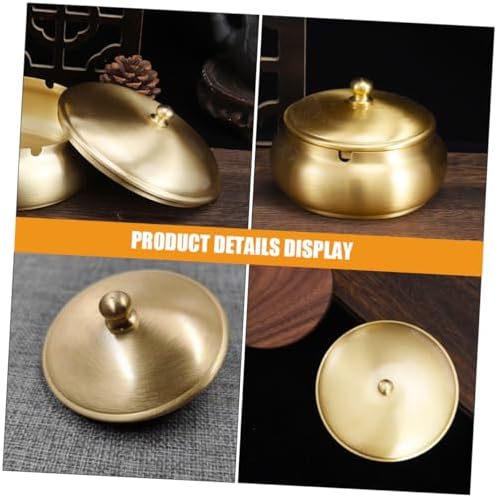 Brass Ashtray Lid for Indoor and Outdoor Use