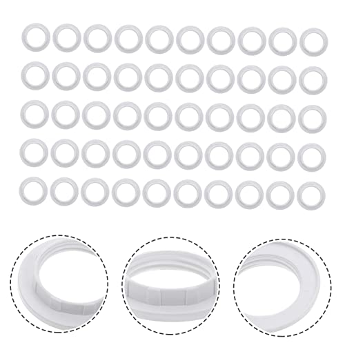 Homoyoyo 50pcs Plastic Lampshade Collar Replacement