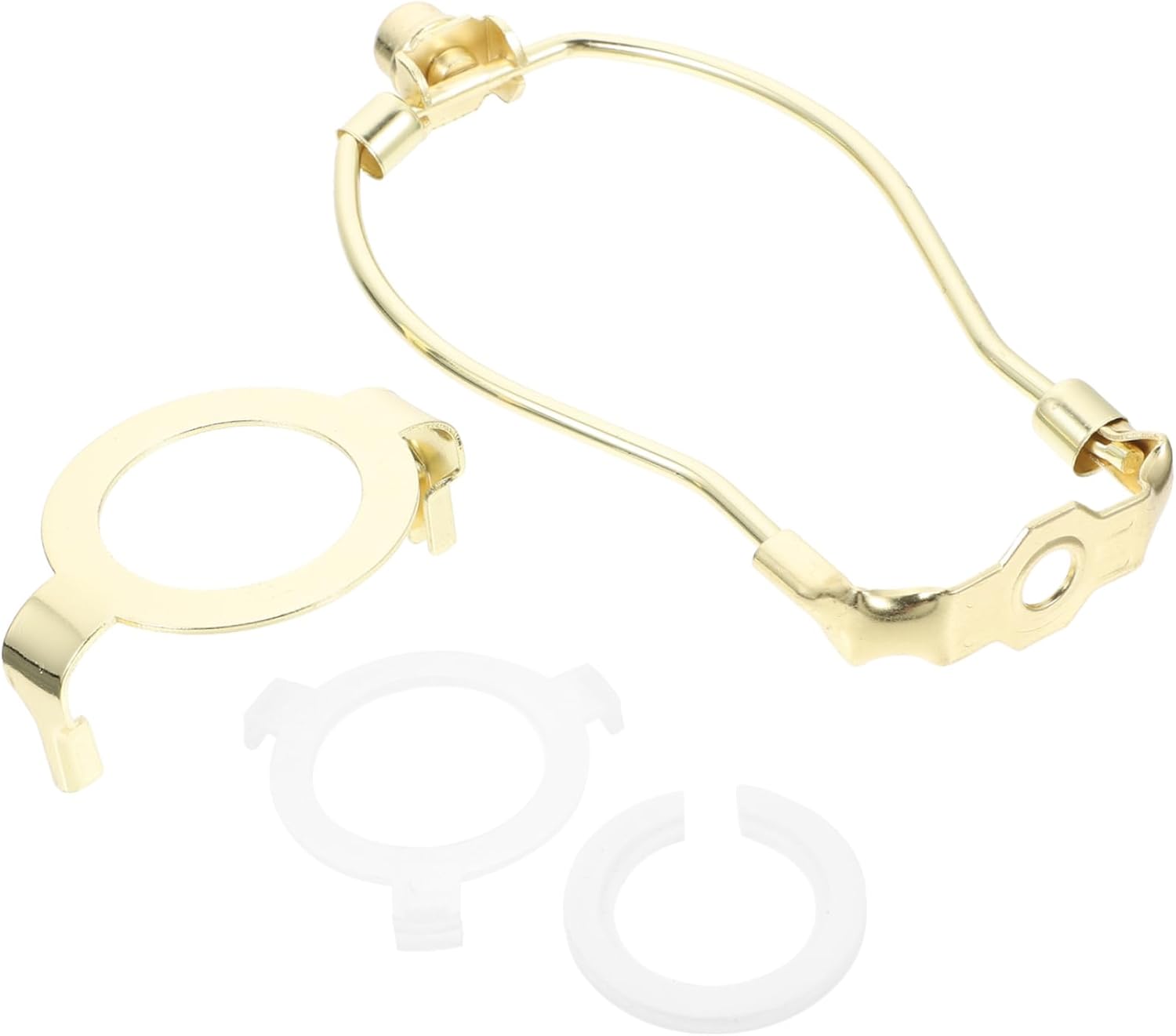 Jojofuny 2sets Heavy Duty Lamp Harp Adapter for Standard Bases and Sturdy Construction