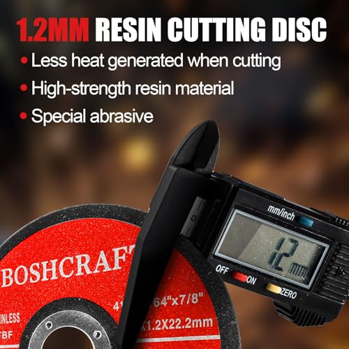 BOSHCRAFT Cut Off Wheels 25 Pack 4-12 Inch