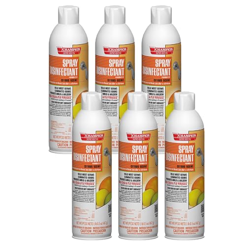 Champion Sprayon Aerosol Disinfectant Citrus Scent 6-165 Ounce Case