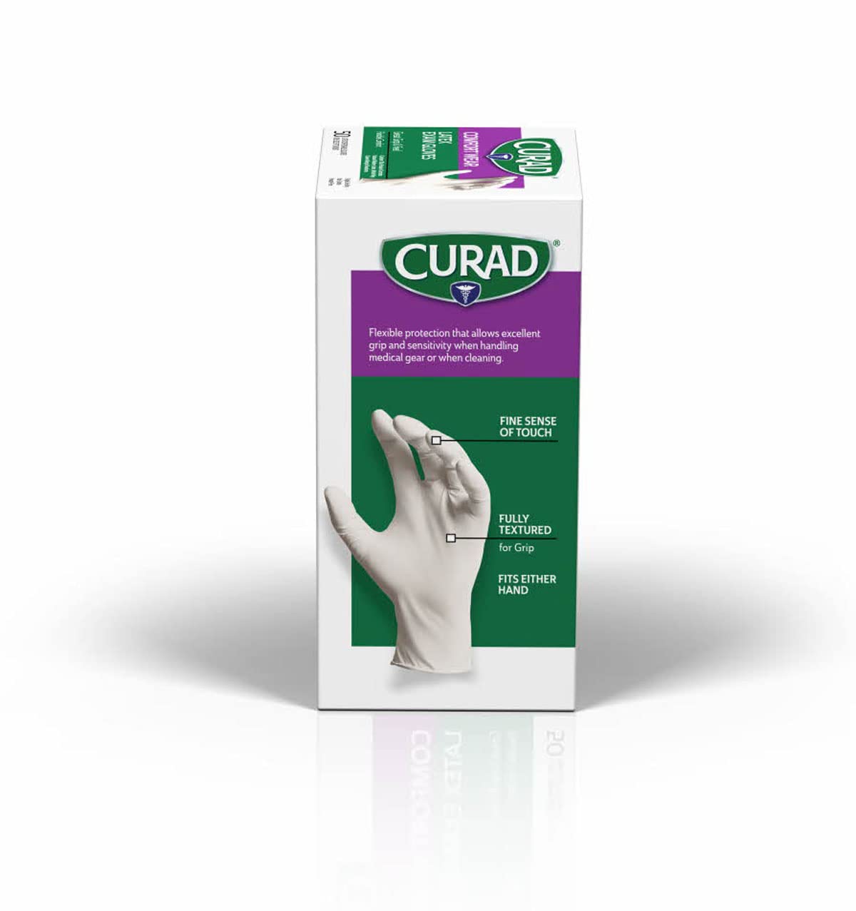 Curad Comfort Wear Latex Exam Gloves 50 Count 1