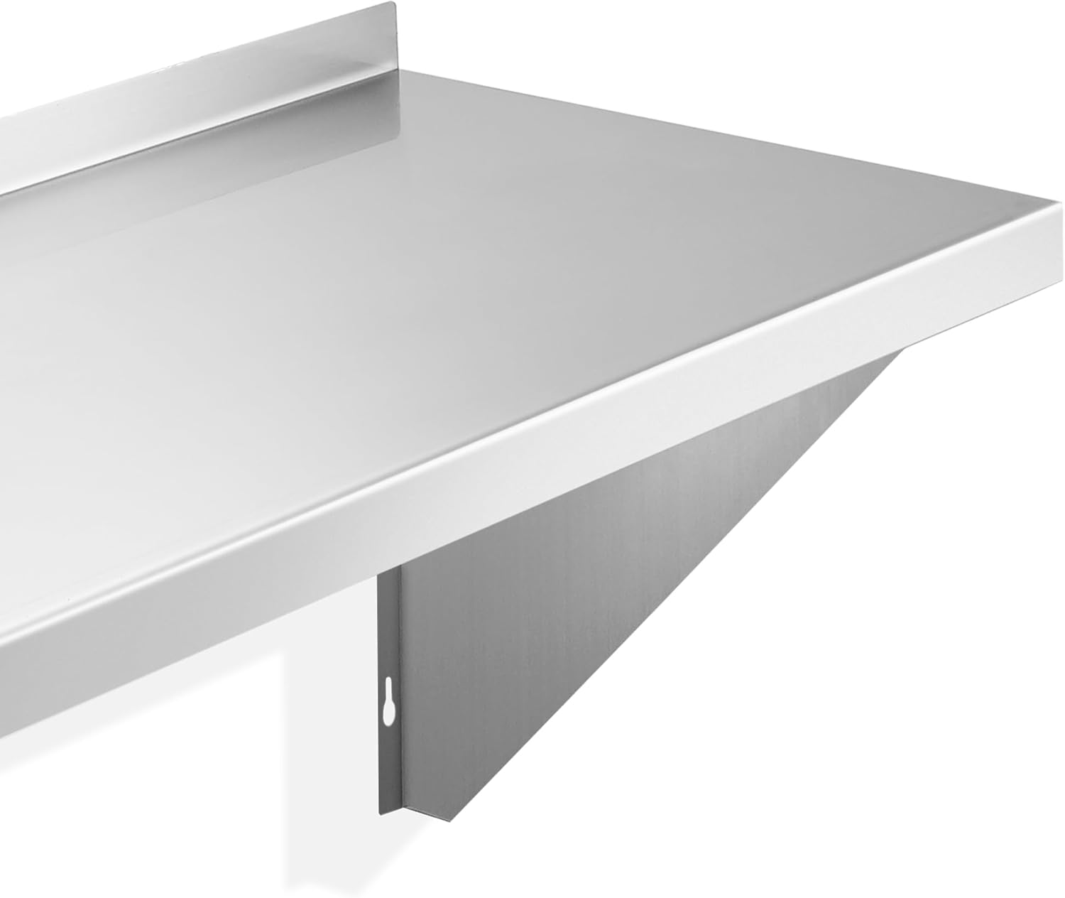 KUTLER Stainless Steel Shelf 18x72 NSF Commercial Wall Mount