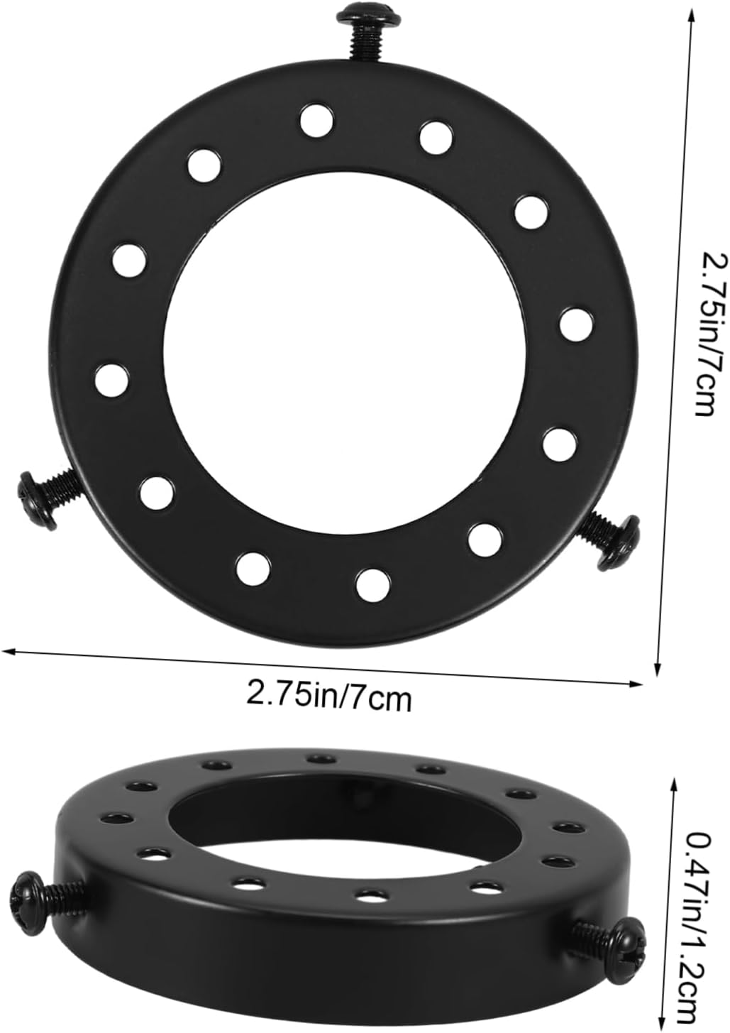 Mikikit 2pcs Ceiling Light Fixture Lamp Shade Ring Adapter for Socket Replacement