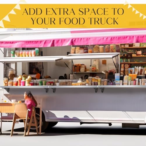 Stainless Steel Folding Wall Shelf for Food Trucks