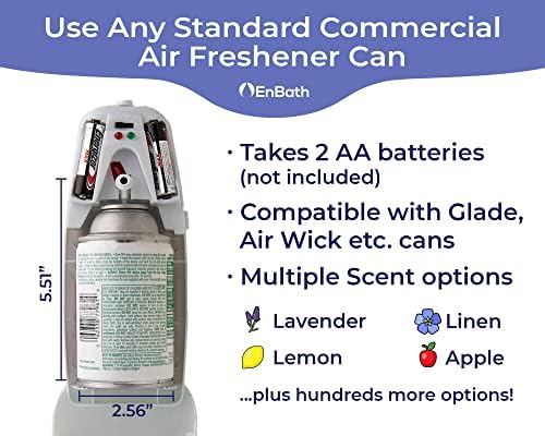 EnBath Automatic Air Freshener Spray Dispenser 2-Pack