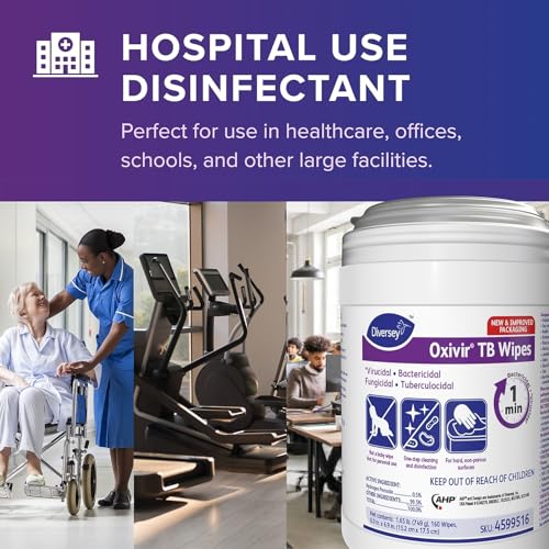 Oxivir Tb 4599516 Disinfectant Wipes 160 WipesCanister