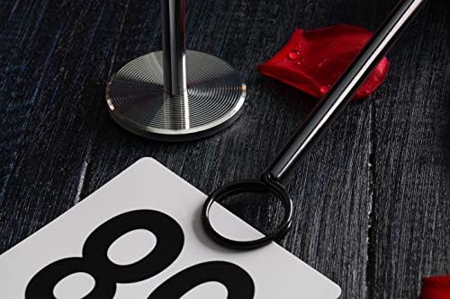 New Star Foodservice 23305 Ring Clip Table Number Holder Set of 12