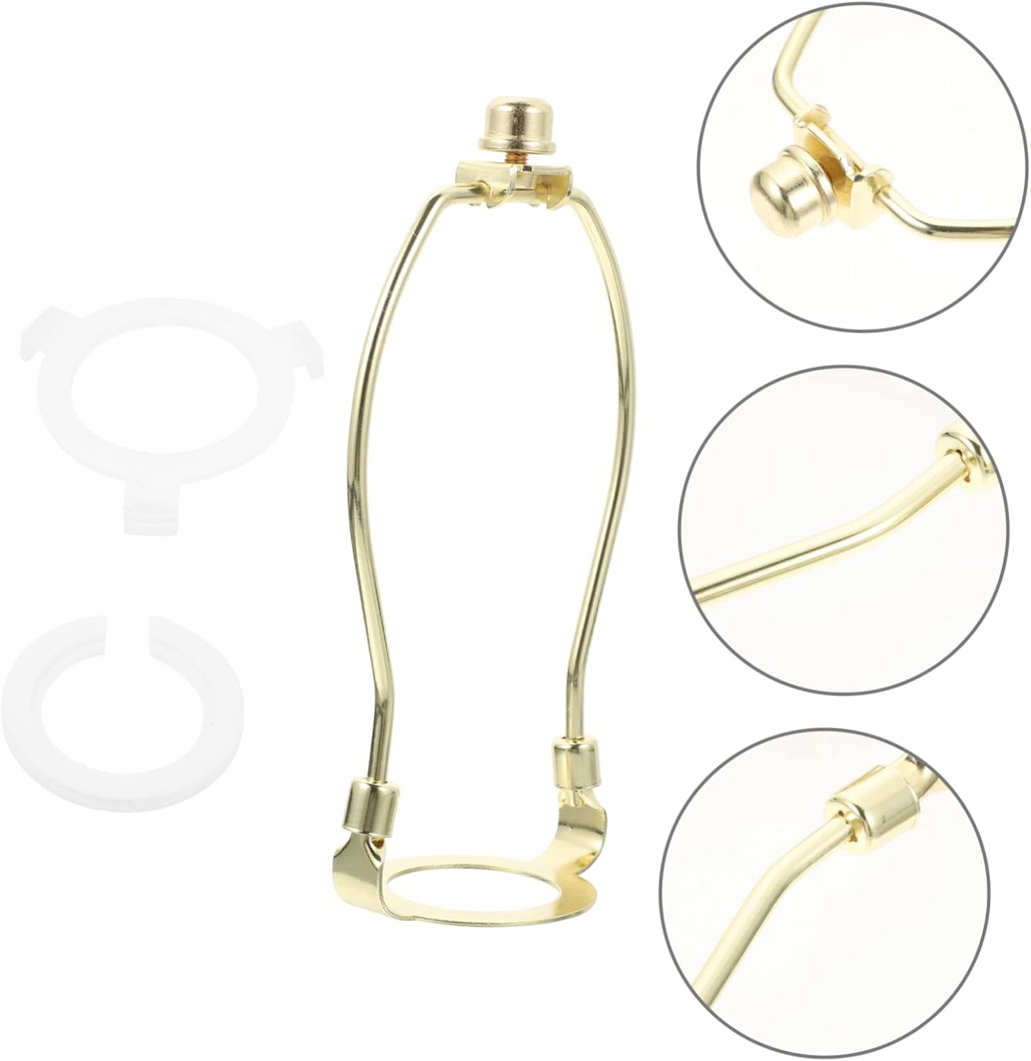 1set Heavy Duty Lamp Harp Bracket Adapter for Table and Floor Lamps