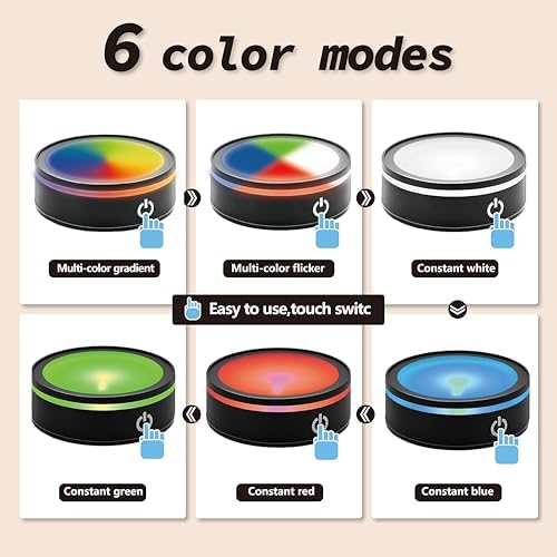 Black LED Light Base for Crystal Art Display