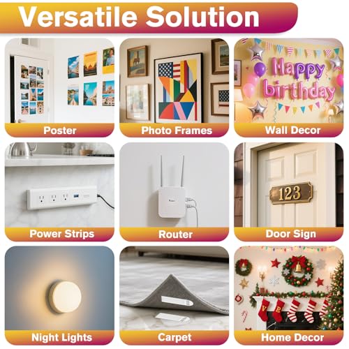 Summerbrite Heavy Duty Picture Hanging Strips 20 Pairs