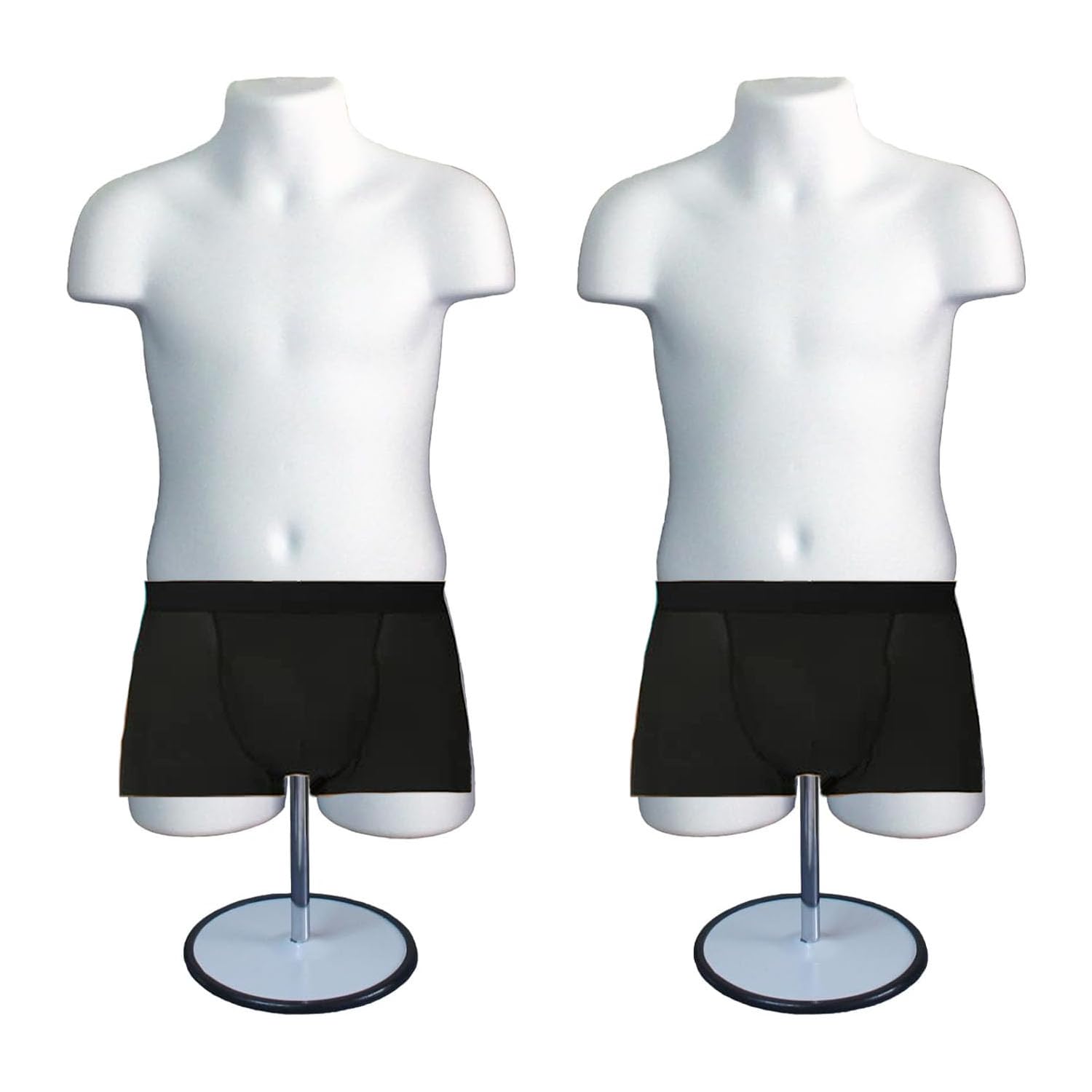 DisplayTown Child Mannequin Torso with Metal Stand for Tshirt Display