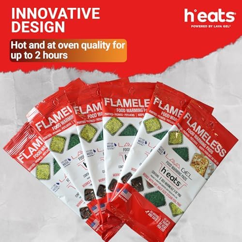 Flameless Food Warming Pads 6 Pack - Safe Efficient Catering Solution