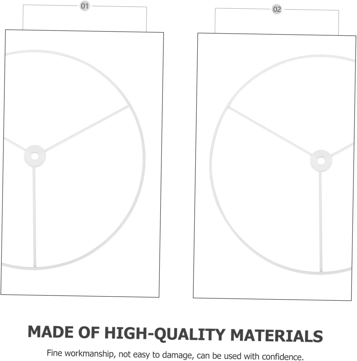 Vaguelly 2pcs Metal Lampshade Frame for DIY Lighting Projects