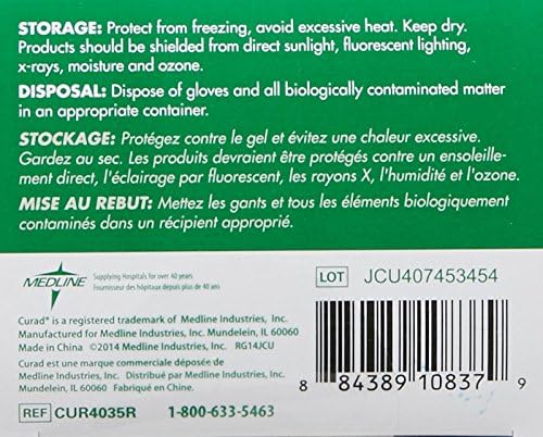 CURAD Powder-Free Vinyl Exam Gloves 50 ct