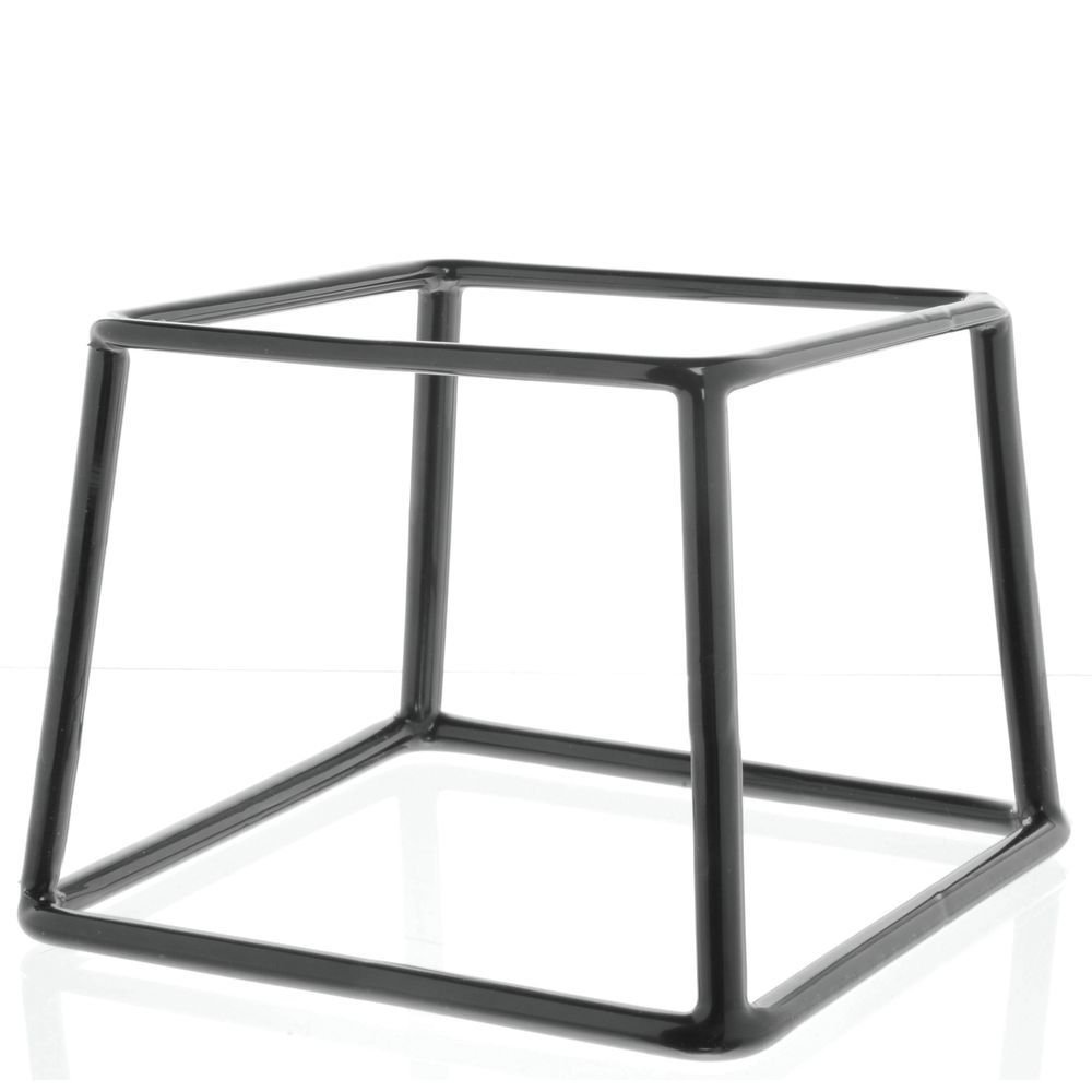 HUBERT Pedestal Display Riser Square Black
