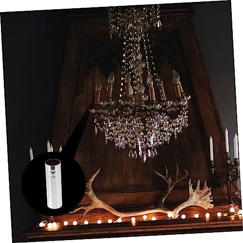 2pcs Chandelier Base Covers Crystal Lamp Holder Sleeves for Decorative Replacement