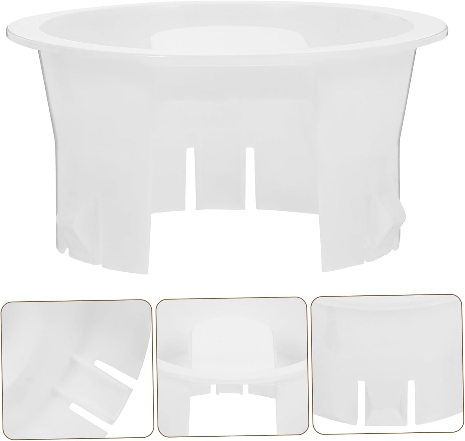 2pcs White Plastic Pitcher Lids Replacement Covers for Beverage Jugs