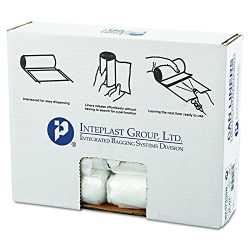 Inteplast Group Can Liners 10 Gal 24 x 24 Natural 50 BagsRoll 20 RollsCarton