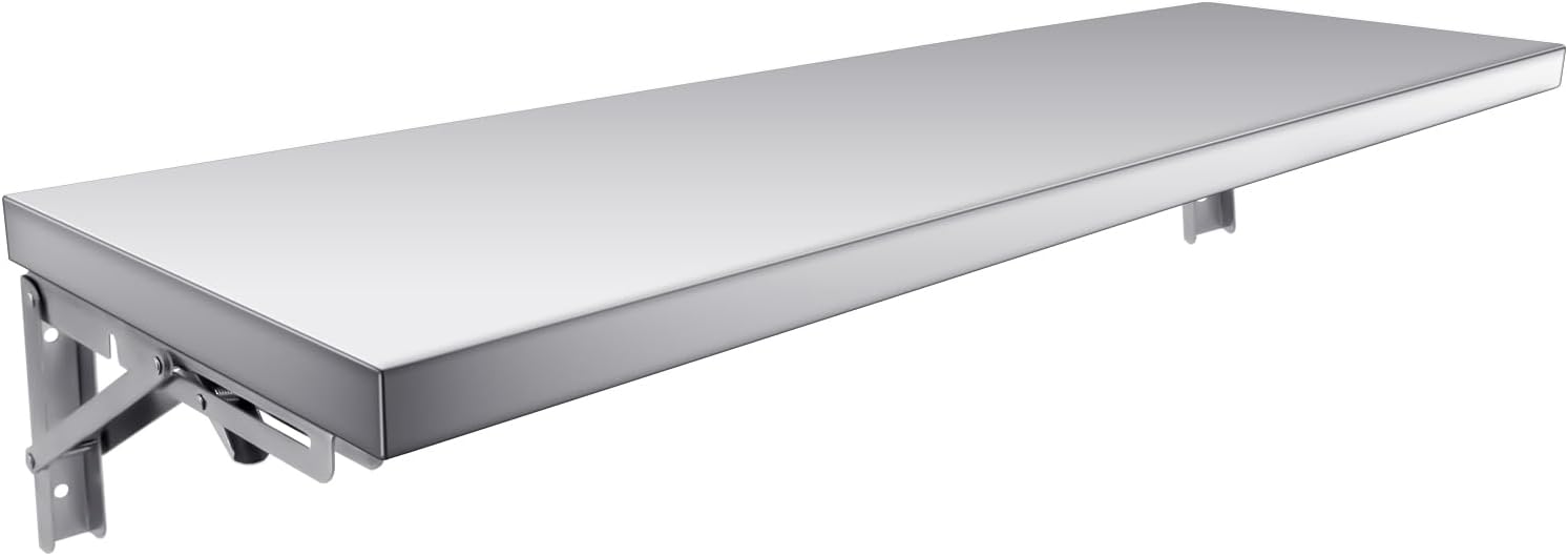 MOOTACO 48x12 Stainless Steel Wall Shelf
